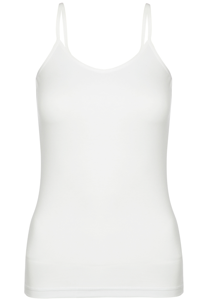 Women's Spaghetti Strap Tank Top, Cotton-Elastane Blend
