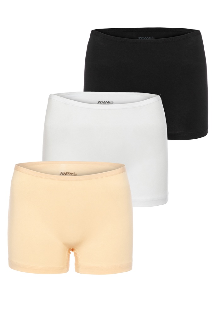 Women's StayDry Boxer Briefs, Cotton-Elastane Blend 3-pack