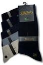 Men's Seemless Bamboo Calf-Length Socks, 12-Pack
