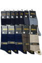 Men's Seemless Bamboo Calf-Length Socks, 12-Pack