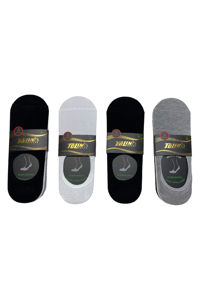 Men's No-Show Bamboo Socks, 12-pack