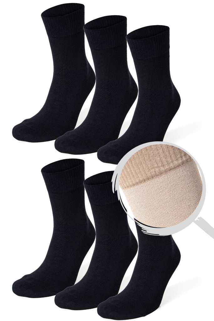 Men's Bamboo Socks, Diabetics Safe 6-pack