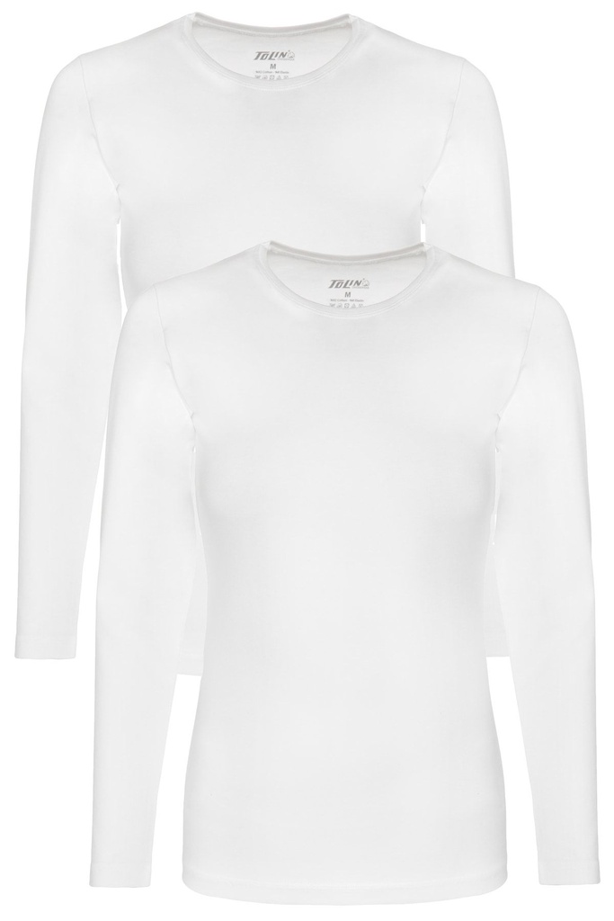 Women's Long Sleeve Top, Elastane 2-pack