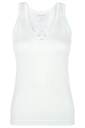 Women's Sleeveless Tank Top with Lace Detailing, 100% Cotton