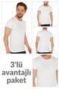 Men's Crew Neck T-shirt, 100% Cotton 3-pack