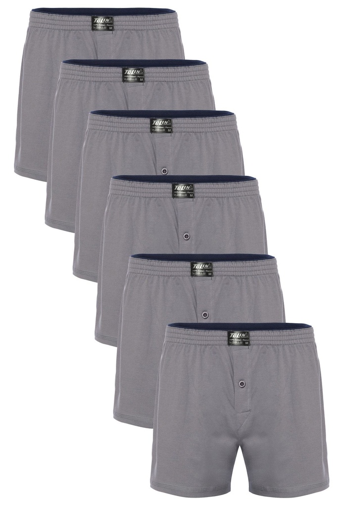 Men's Boxer Briefs, 100% Cotton 6-pack