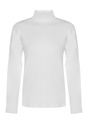 Women's Long Sleeve Turtle-Neck, Cotton-Elastane Blend