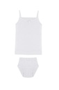 Girl's Set x3 (Spaghetti Strap Tank Top + Briefs), 100% Cotton