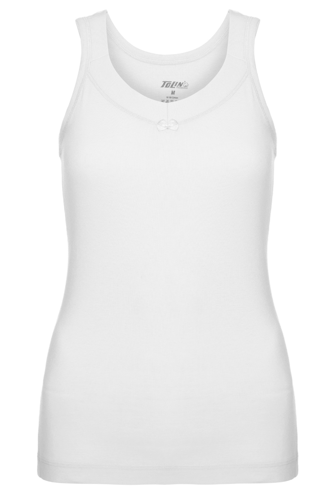 Women's Ribbed Sleeveless Tank Top, 100% Cotton