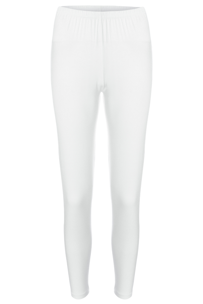 Women's Ribbed Full-Length Leggings, 100% Cotton 
