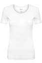 Women's Ribbed Crew Neck T-shirt, 100% Cotton 