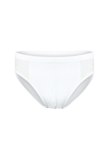 [TOLIN0213 BEYAZ S] Men's Briefs, 100% Cotton  (WHITE, S)