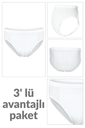 3 lü Erkek %100 Pamuklu Süprem Külot 213