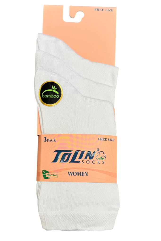 Women's Bamboo Socks, Diabetics Safe 3-pack