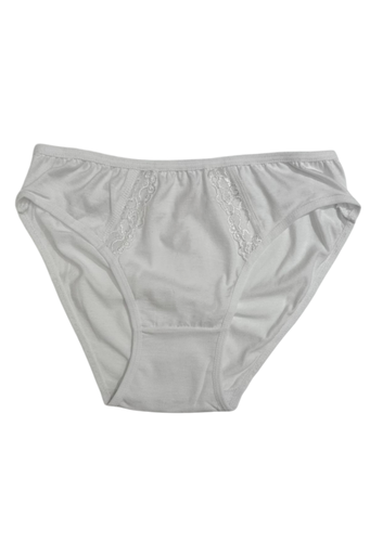 [TOLIN2174.06 BEYAZ M] Women's Bikkini Briefs, 6-pack Modal (أبيض)