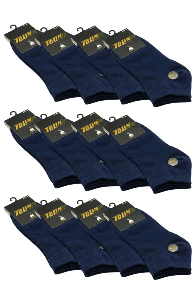 Men's Towel Ankle Socks, 12-pack - 096