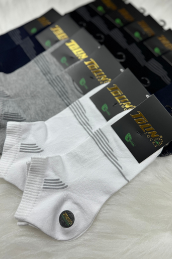 [TOLIN10536.12] Men's Bamboo Ankle Socks, 12 pack