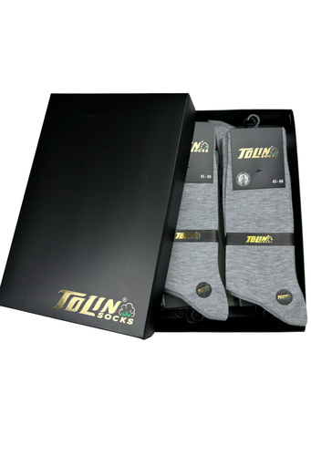 [TOLIN14100.12] Men's Seemless Bamboo Calf-Length Socks, 12-Pack