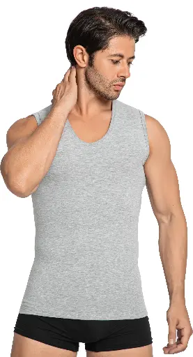 [TOLIN1177] Men's Sleeveless Top, Cotton-Elastane Blend