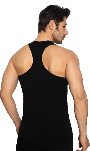 [TOLIN1147] Men's Racerback Tank Top, Cotton-Elastane Blend - 1147