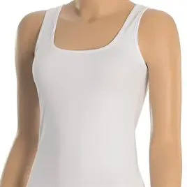 [TOLIN1216] Women's Sleeveless Tank Top, Cotton-Elastane Blend