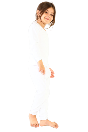 [TOLIN8490] Girl's Thermal Set (Long Sleeve Top + Full Length Leggings)