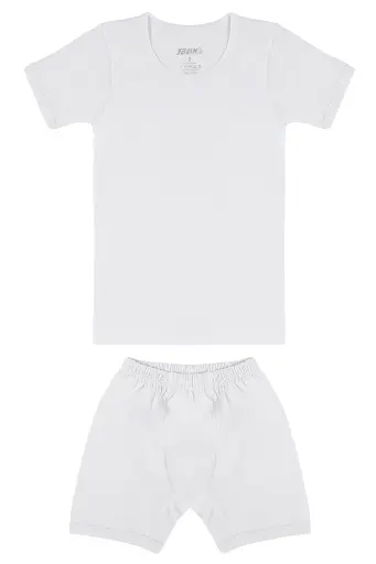 [TOLIN8335] Boy's Set (Crew Neck T-shirt + Boxer), 100% Cotton
