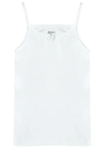 [TOLIN1421.03] Girl's Spaghetti Strap Tank Top, 100% Cotton 3-pack