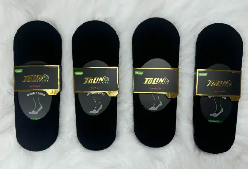 [TOLIN10800] جرابات رجالي خف بابيت مفتوح سيليكون بامبو - 10800